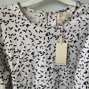 Black and White Blouse
